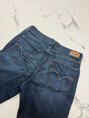 Levi’s Damen Jeans Dunkelblau Gr. M W29 L30 Mid Rise Skinny Stretch
