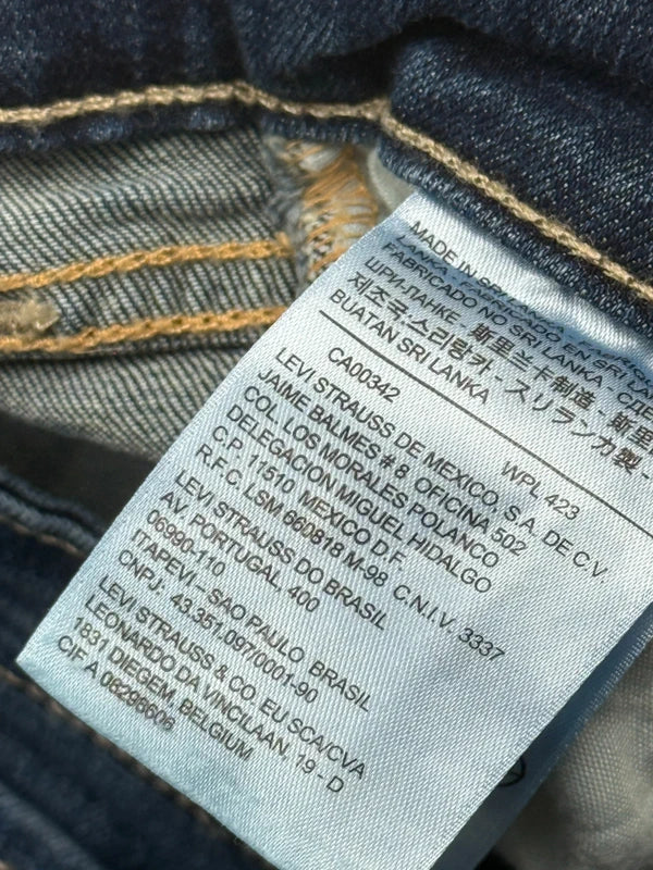 Levi’s Damen Jeans Dunkelblau Gr. M W29 L30 Mid Rise Skinny Stretch