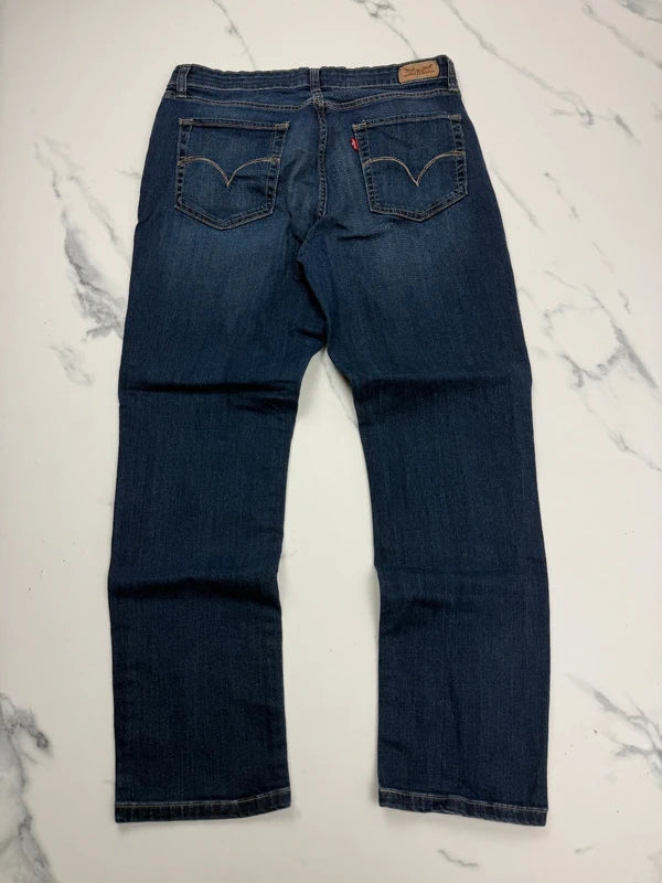 Levi’s Damen Jeans Dunkelblau Gr. M W29 L30 Mid Rise Skinny Stretch