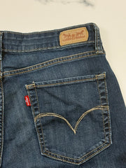 Levi’s Damen Jeans Dunkelblau Gr. M W29 L30 Mid Rise Skinny Stretch