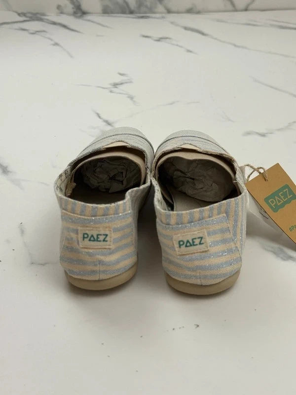PAEZ Gum Original Classic Surfy Lurex Damen Espadrilles Hellblau Beige Gr. 41