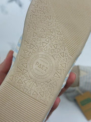 PAEZ Gum Original Classic Surfy Lurex Damen Espadrilles Hellblau Beige Gr. 41