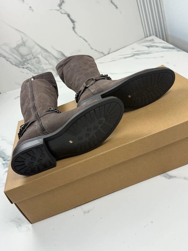 Inuovo Damen Stiefel Braun Leder Gr. 39 Neu