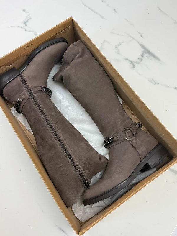 Inuovo Damen Stiefel Braun Leder Gr. 39 Neu