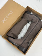Inuovo Damen Stiefel Braun Leder Gr. 39 Neu