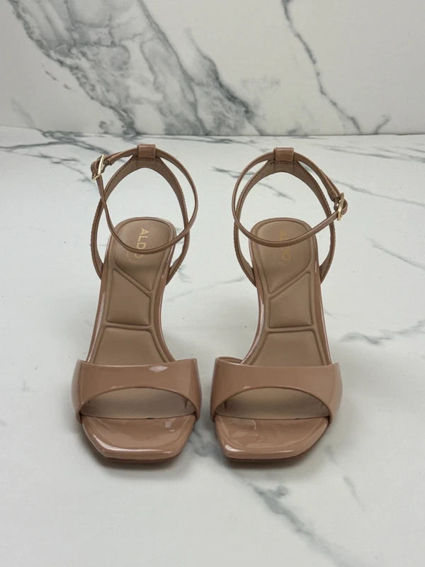 ALDO Sake Damen Sandalen mit Absatz Nude Braun Gr. 38,5 Neu
