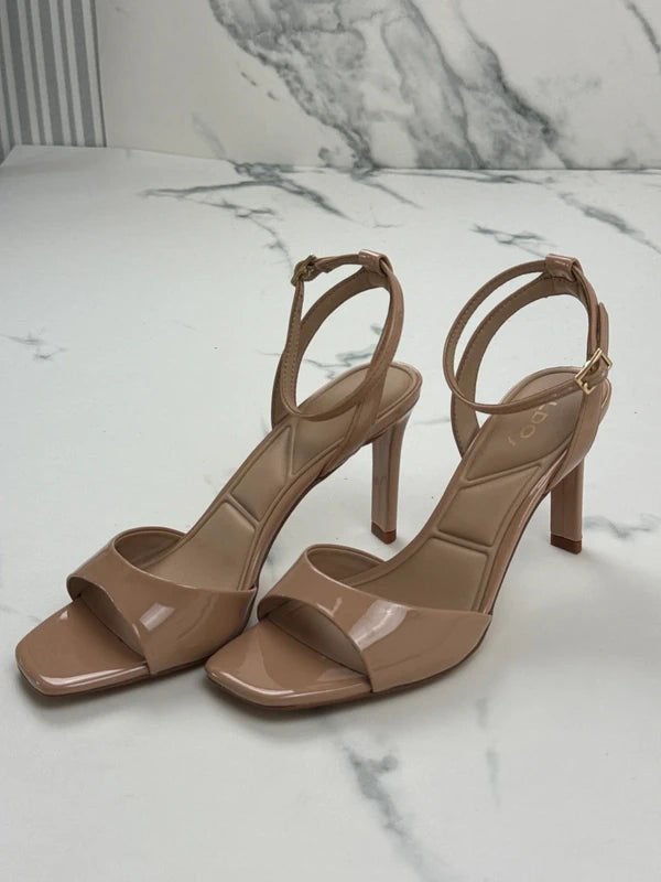 ALDO Sake Damen Sandalen mit Absatz Nude Braun Gr. 38,5 Neu