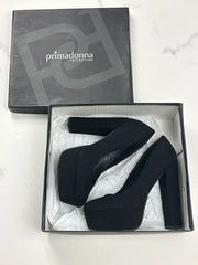 Primadonna Collection Damen Pumps Schwarz Plateau High Heels Gr. 36
