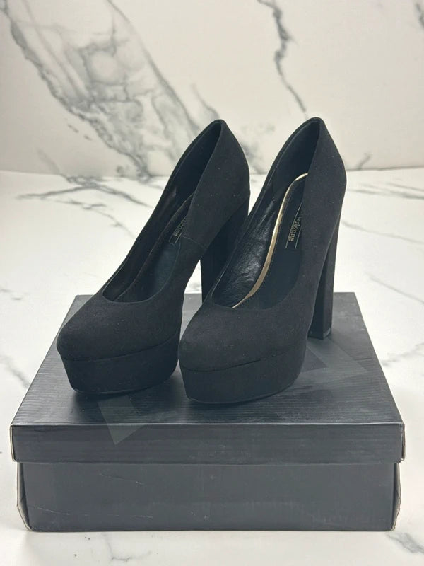 Primadonna Collection Damen Pumps Schwarz Plateau High Heels Gr. 36