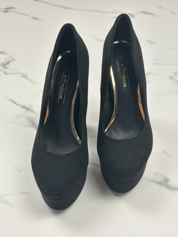 Primadonna Collection Damen Pumps Schwarz Plateau High Heels Gr. 36