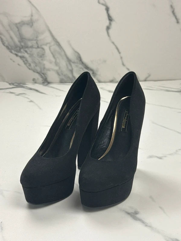 Primadonna Collection Damen Pumps Schwarz Plateau High Heels Gr. 36