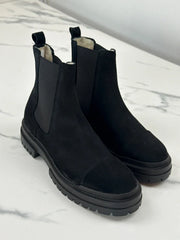 Billi Bi Copenhagen Damen Chelsea Boots Schwarz Wildleder Gr. 39