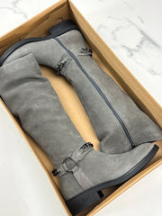 Inuovo Damen Stiefel Grau mit Kettendetail Gr. 39
