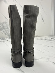 Inuovo Damen Stiefel Grau mit Kettendetail Gr. 39