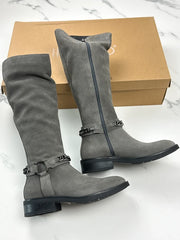 Inuovo Damen Stiefel Grau mit Kettendetail Gr. 39