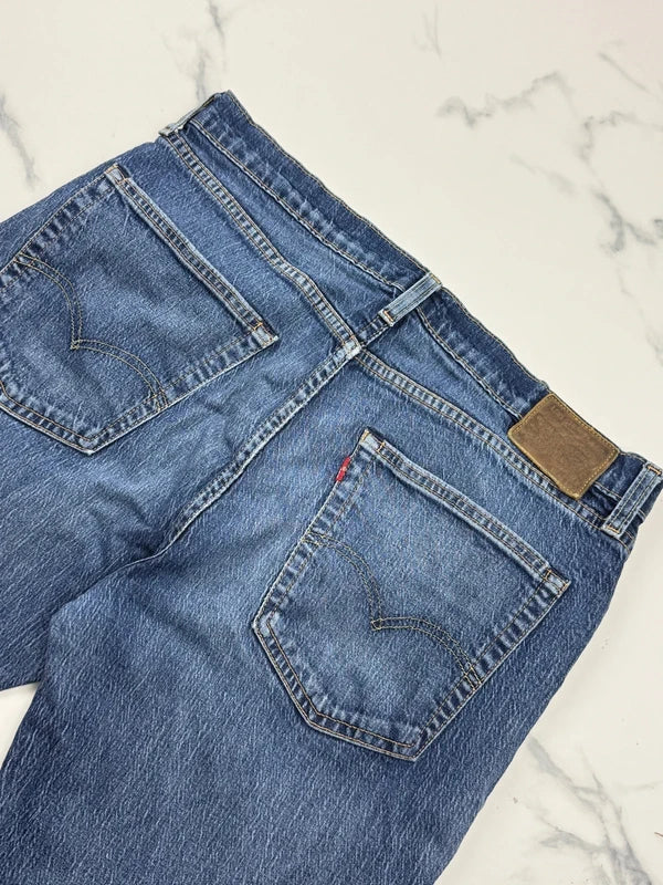 Levi’s Premium Herren Jeans Blau Gr. L W36 L32 Straight Fit Stretch
