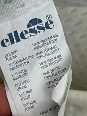 Ellesse Damen Vintage Jacke Creme Gr. L Nylon Logo Retro