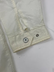 Ellesse Damen Vintage Jacke Creme Gr. L Nylon Logo Retro