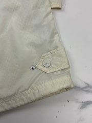 Ellesse Damen Vintage Jacke Creme Gr. L Nylon Logo Retro