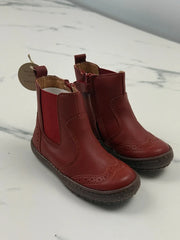 Bisgaard Odette Kinder Chelsea Boots Rot Leder Gr. 24 Neu mit Etikett