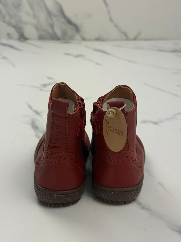 Bisgaard Odette Kinder Chelsea Boots Rot Leder Gr. 24 Neu mit Etikett
