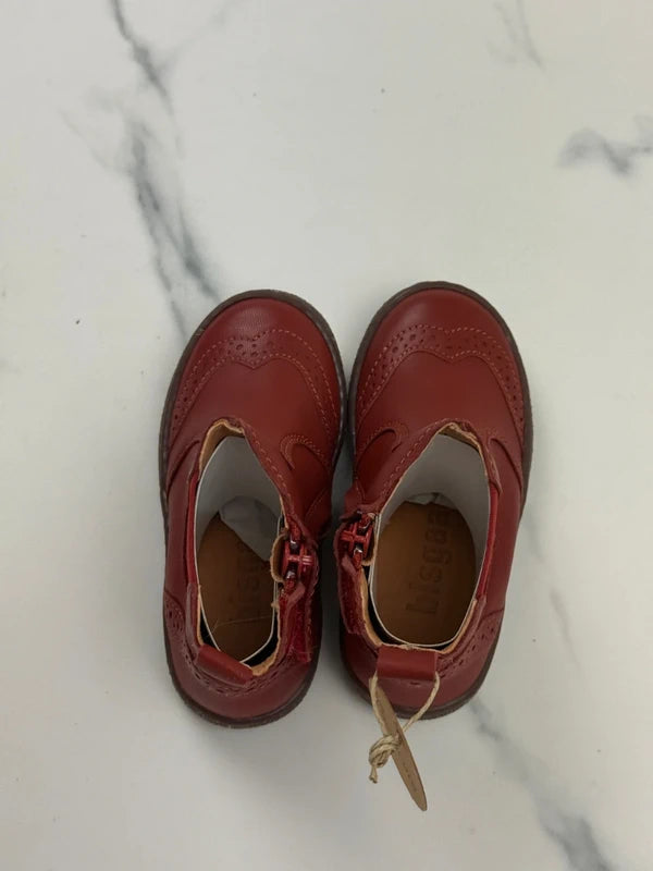 Bisgaard Odette Kinder Chelsea Boots Rot Leder Gr. 24 Neu mit Etikett