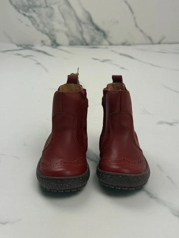 Bisgaard Odette Kinder Chelsea Boots Rot Leder Gr. 24 Neu mit Etikett