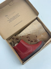 Bisgaard Odette Kinder Chelsea Boots Rot Leder Gr. 24 Neu mit Etikett