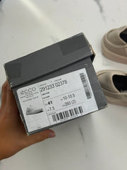 ECCO Street Tray W Damen Slip-On Sneaker Beige Leder Gr. 41 Neu
