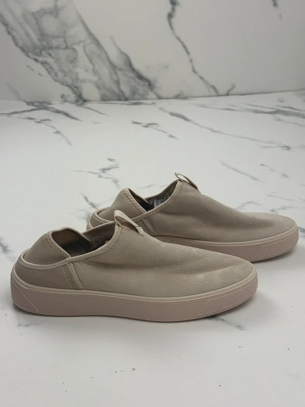 ECCO Street Tray W Damen Slip-On Sneaker Beige Leder Gr. 41 Neu