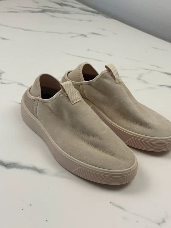 ECCO Street Tray W Damen Slip-On Sneaker Beige Leder Gr. 41 Neu