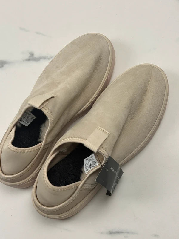 ECCO Street Tray W Damen Slip-On Sneaker Beige Leder Gr. 41 Neu