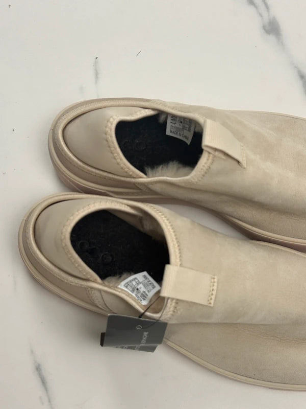 ECCO Street Tray W Damen Slip-On Sneaker Beige Leder Gr. 41 Neu