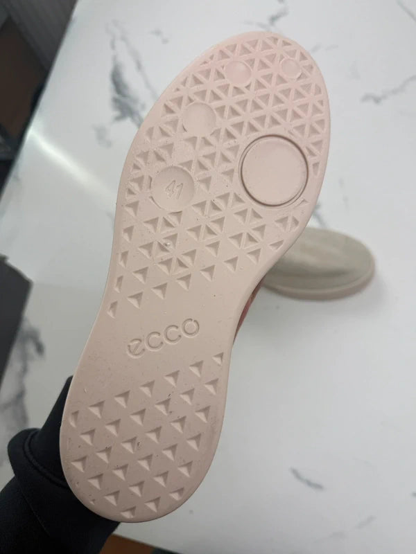 ECCO Street Tray W Damen Slip-On Sneaker Beige Leder Gr. 41 Neu