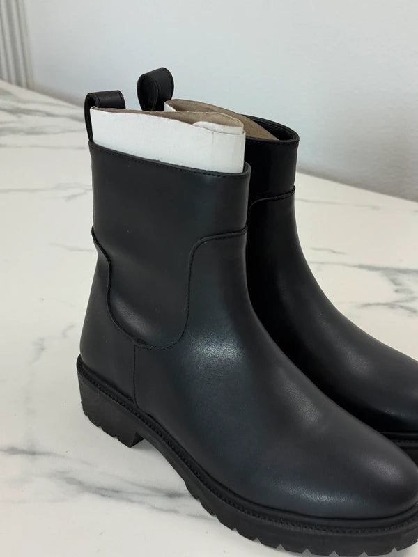 Cosmoparis Damen Leder Stiefeletten Schwarz Gr. 36 Neu