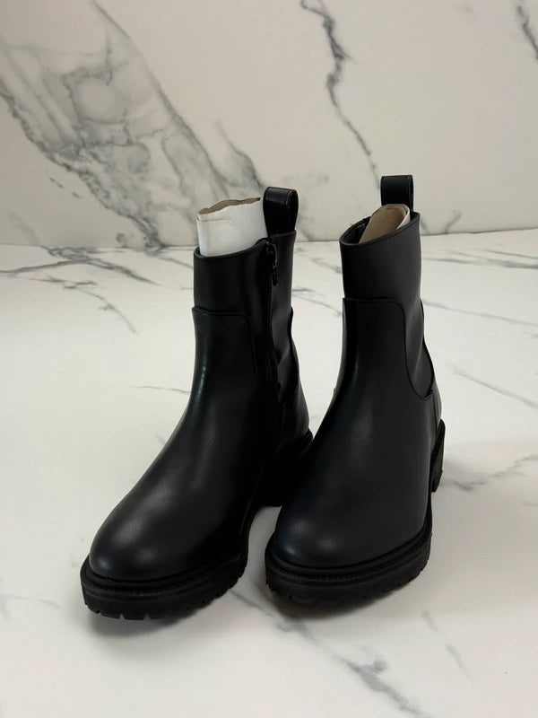 Cosmoparis Damen Leder Stiefeletten Schwarz Gr. 36 Neu