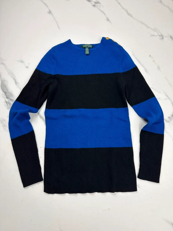Lauren Ralph Lauren Damen Pullover Blau Schwarz Gr. M