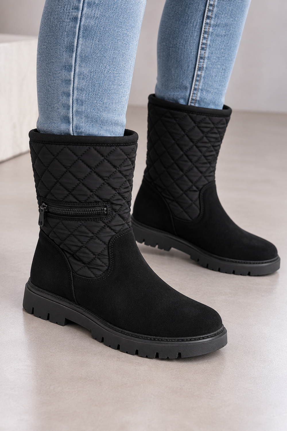 Toni Pons Belize-UM Damen Winterstiefel Schwarz Gr. 35