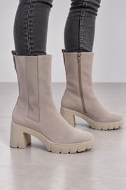 Högl Discovery Damen Nubukleder Stiefeletten Powder Rosa Gr. 37,5