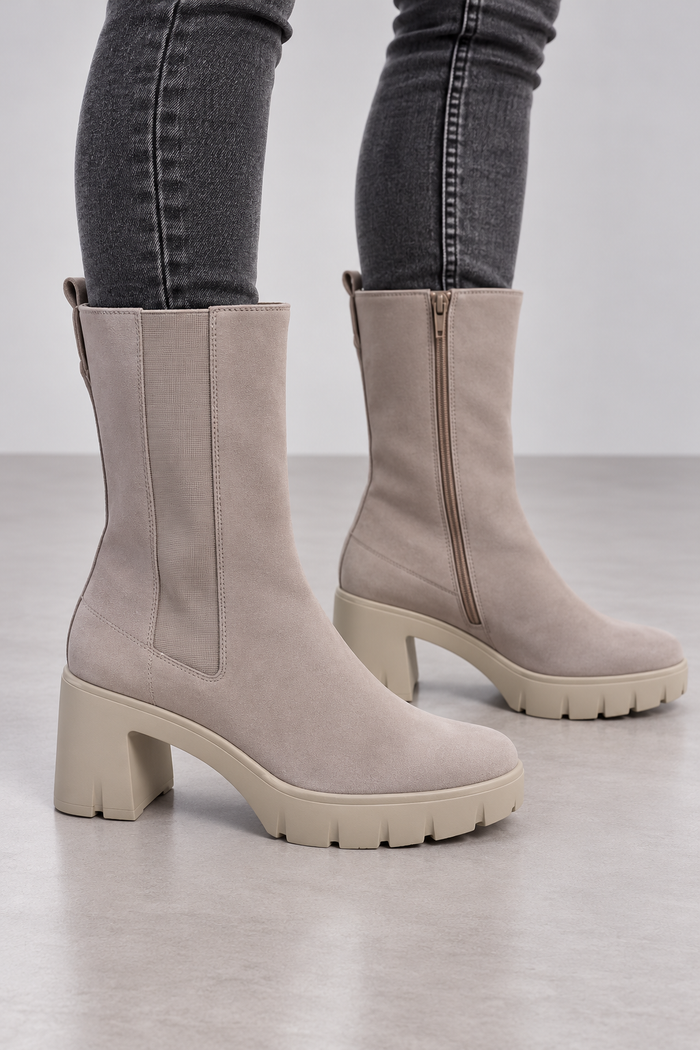 Högl Discovery Damen Nubukleder Stiefeletten Powder Rosa Gr. 37,5