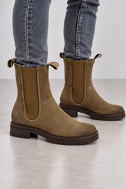 CINQUE 2230-10 Damen Leder Chelsea Boots Braun Gr. 36