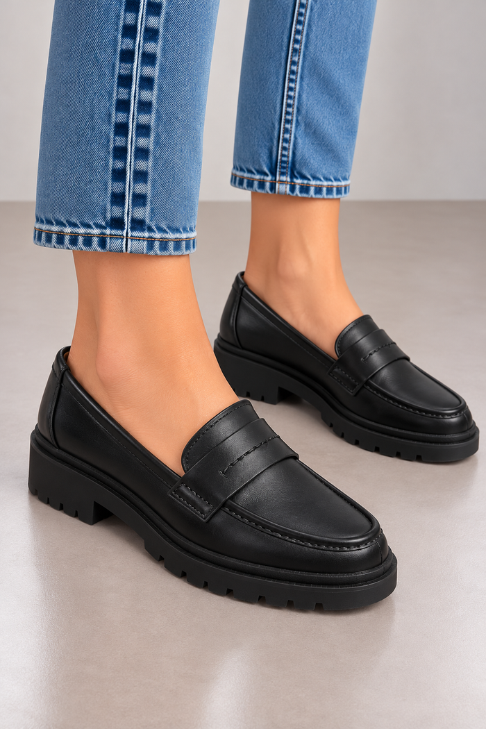 Clarks Orinoco3 Edge Damen Leder Mokassins Schwarz Gr. 39
