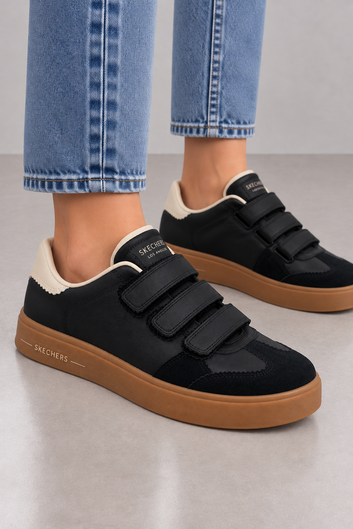 Skechers Court & Classics Damen Sneaker Schwarz Gr. 39