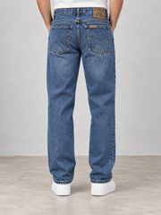 Pioneer Herren Jeans Blau W32 L32 Straight Leg 5-Pocket