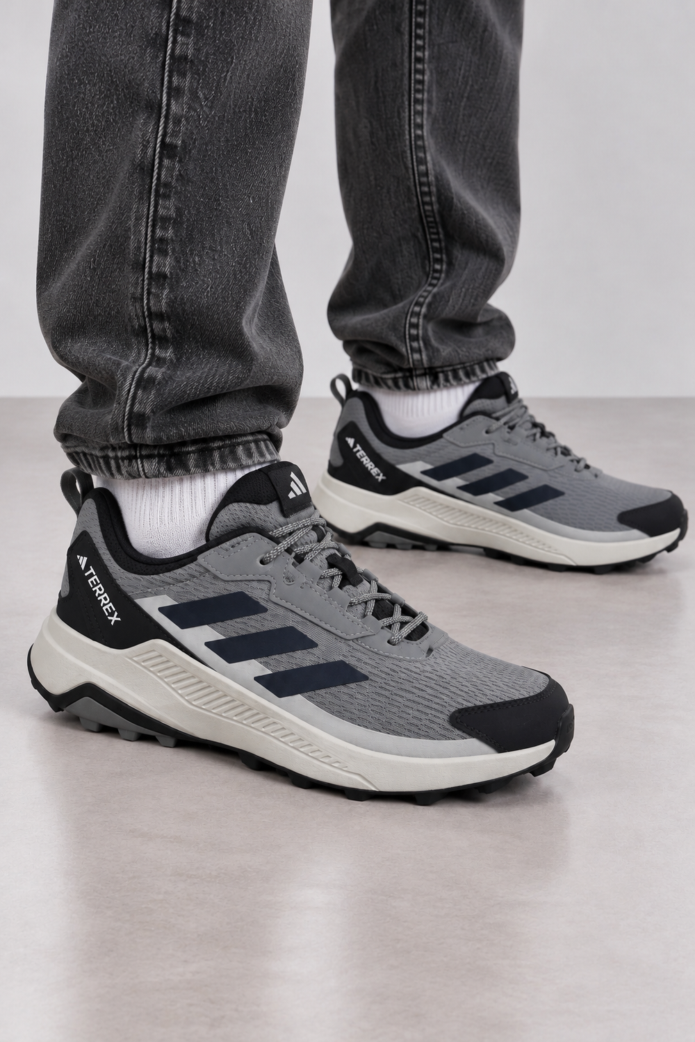 Adidas Terrex Anylander Herren Wanderschuhe Grau Schwarz Gr. 43 1/3