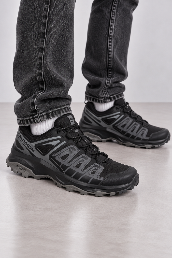 Salomon X Ultra Herren Wanderschuhe Schwarz Grau Gr. 40 2/3