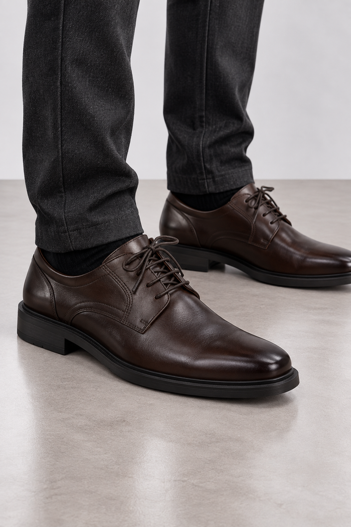 ECCO Helsinki 2 Herren Leder Business Schuhe Braun Gr. 49