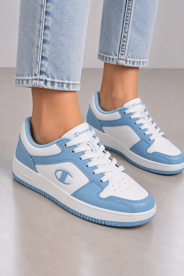 Champion RD18 2.0 Low Damen Sneaker Hellblau Weiß Gr. 37,5 Neu