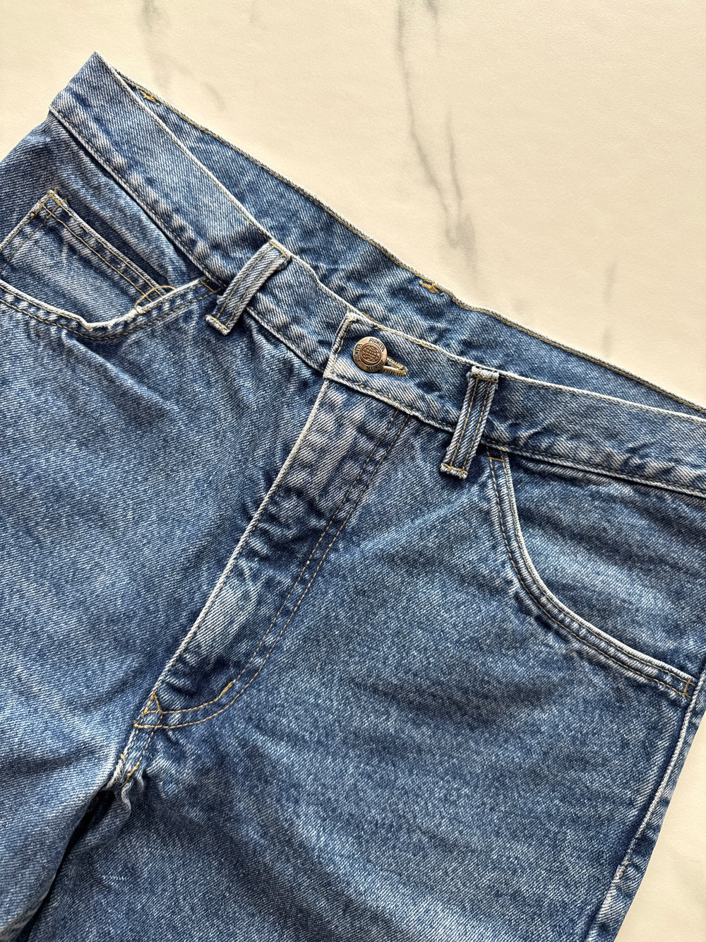 Pioneer Herren Jeans Blau W32 L32 Straight Leg 5-Pocket