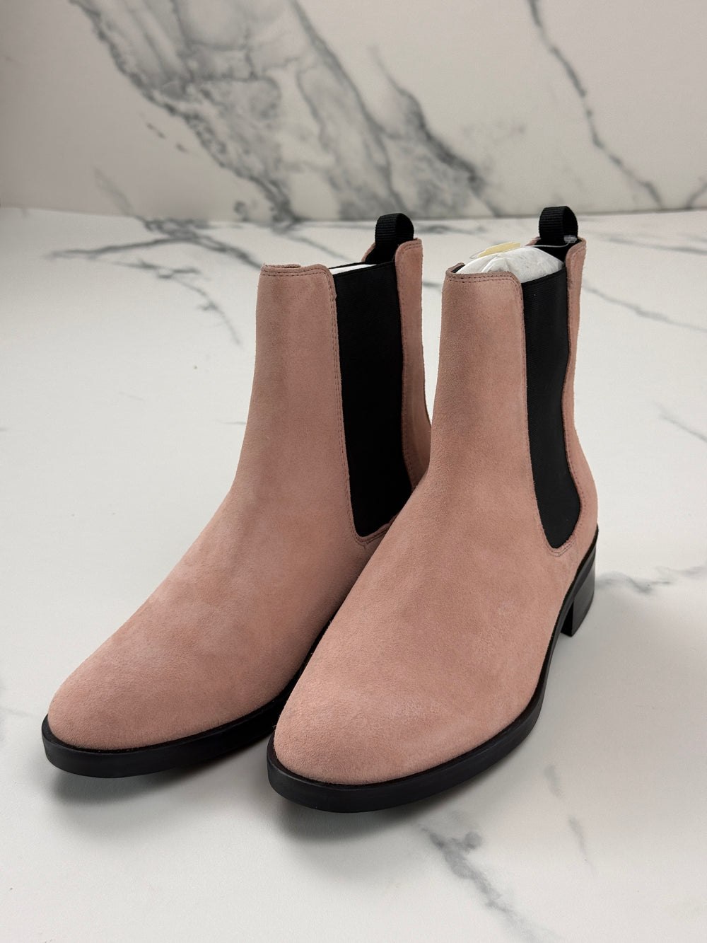 Högl Damen Chelsea Boots Veloursleder Rosa Gr. 37,5